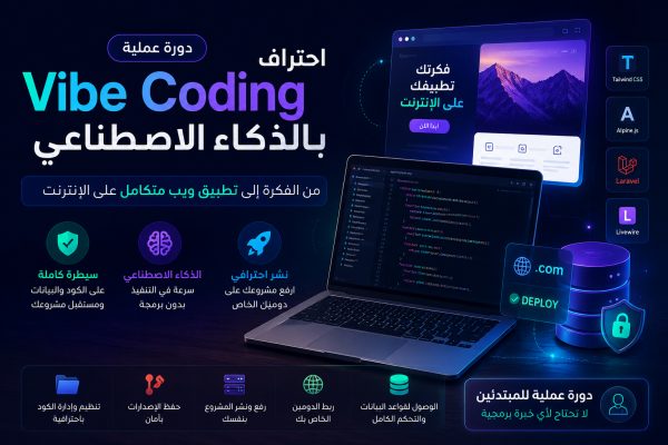 مدخل للبرمجة الاحترافية بواسطة Vibe Coding - لغير المبرمجين